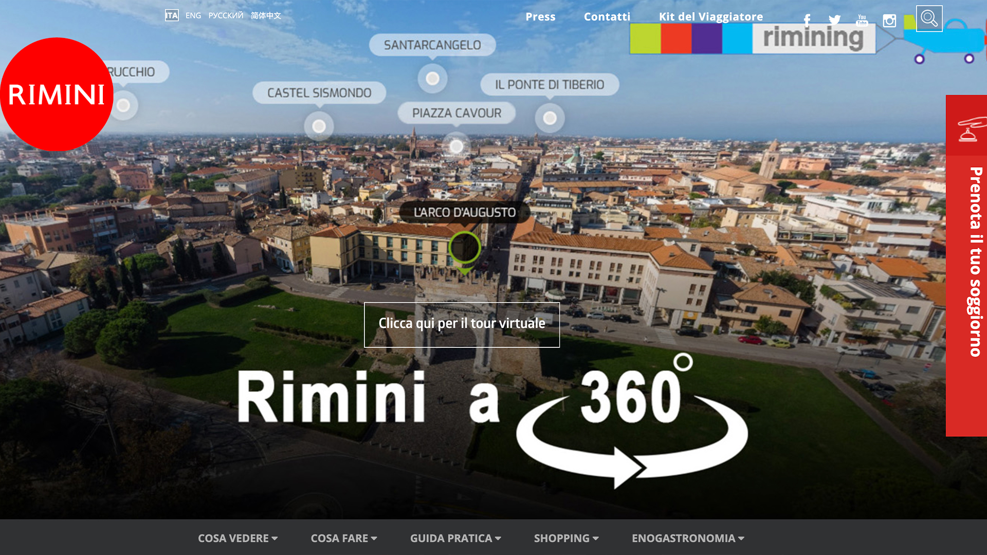 Il successo del virtual tour aereo di Rimini